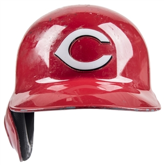2016 Joey Votto Game Used Cincinnati Reds Batting Helmet Used in 119 Games For 24 Home Runs (MLB Authenticated & Sports Investors Authentication)